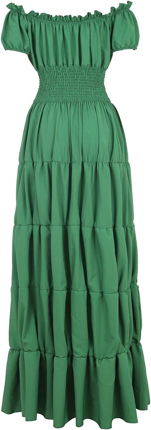 GOLDSTITCH Women Renaissance Dress Pirate Peasant Wench Irish Costume Medieval Halloween Dress - Image 4