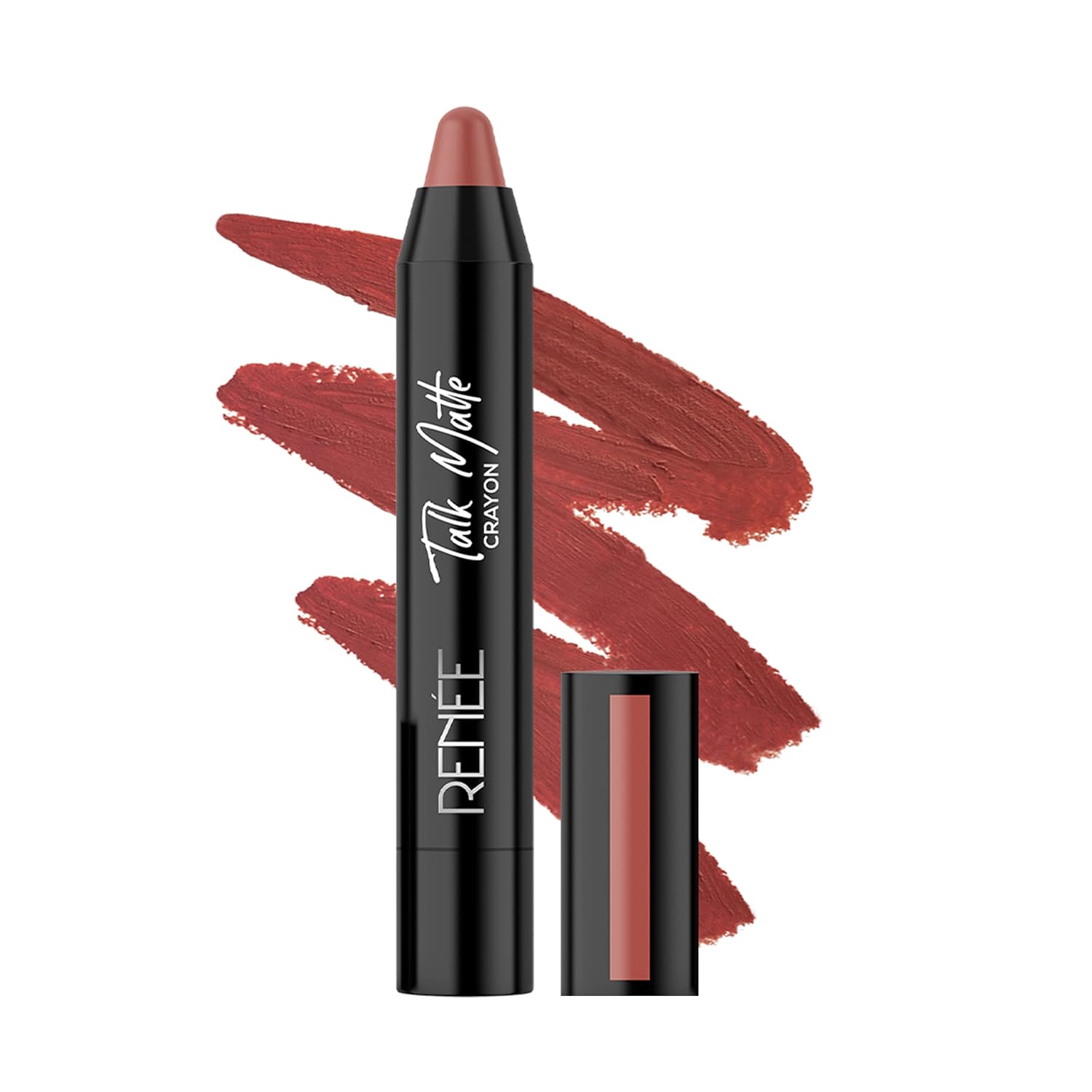 RENEE Talk Matte Crayon Lipstick – Brick Blare, 4.5g | Hydrating and Long-Lasting Matte Lip Color | Enriched with Vitamin E, Jojoba Oil & Cocoa Butter RENEE Talk Matte Crayon Lipstick – Brick Blare, 4.5g | Hydrating and Long-Lasting Matte Lip Color | Enriched with Vitamin E, Jojoba Oil & Cocoa Butter