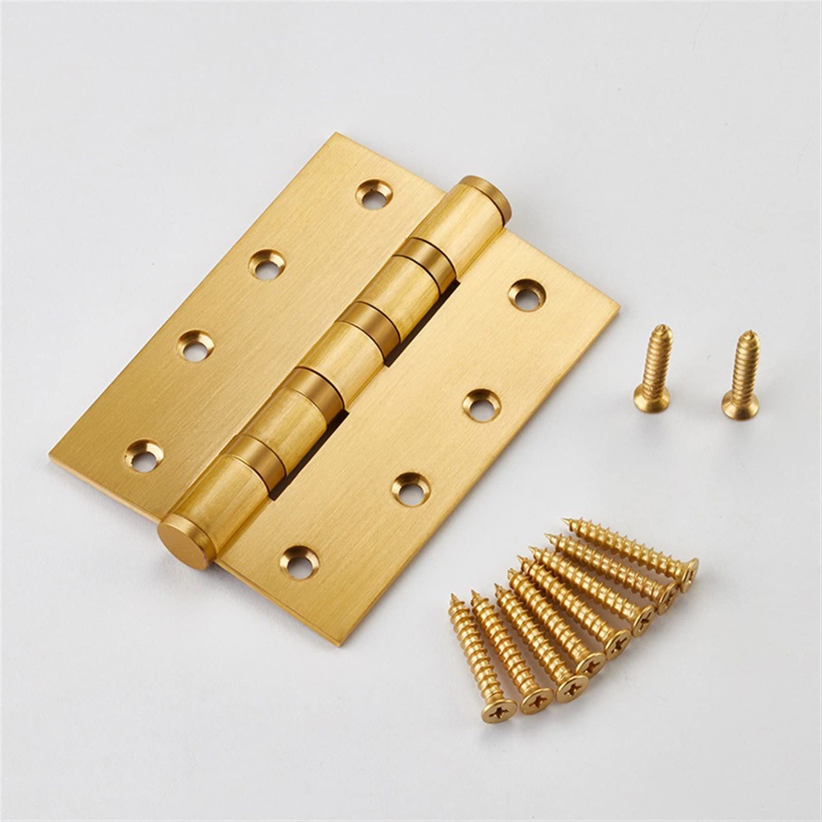 ZCZQC 4 Cerniere In Metallo Ottone Oro, 4 Pollici, Heavy Duty Per Cucito, Borse E Abbigliamento – Larghezza Denti 5mm - 2