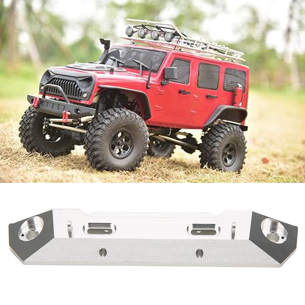 Przedni zderzak ze stopu aluminium RC przedni pasek antykolizyjny do ciężarówki RGT 1/10 Off Road Rock Cruiser EX86100 (Argento R86025S)