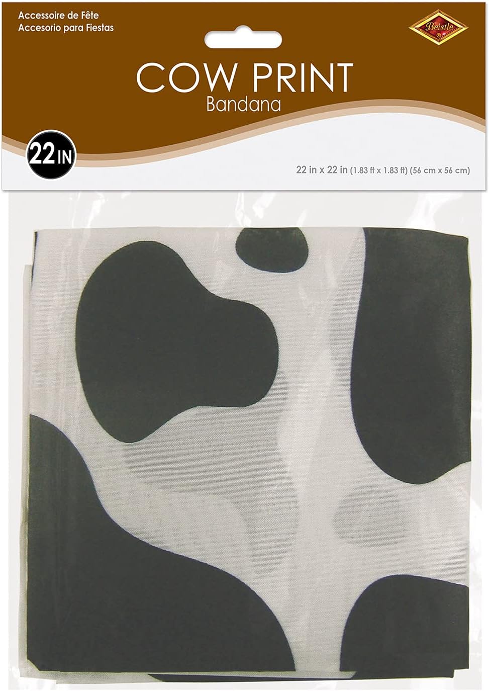 Cow Print Bandana Party Accessory (1 count)