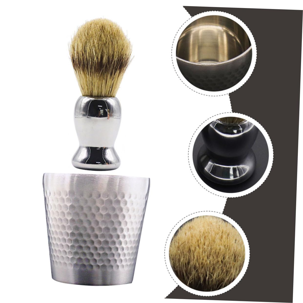 POPETPOP 2sätze Rasierpinsel Set Für Shaving Kit Mit Seifenschale Und Weichem Bürstenkopf Grooming Set Für Zuhause Und Für Bartpflege