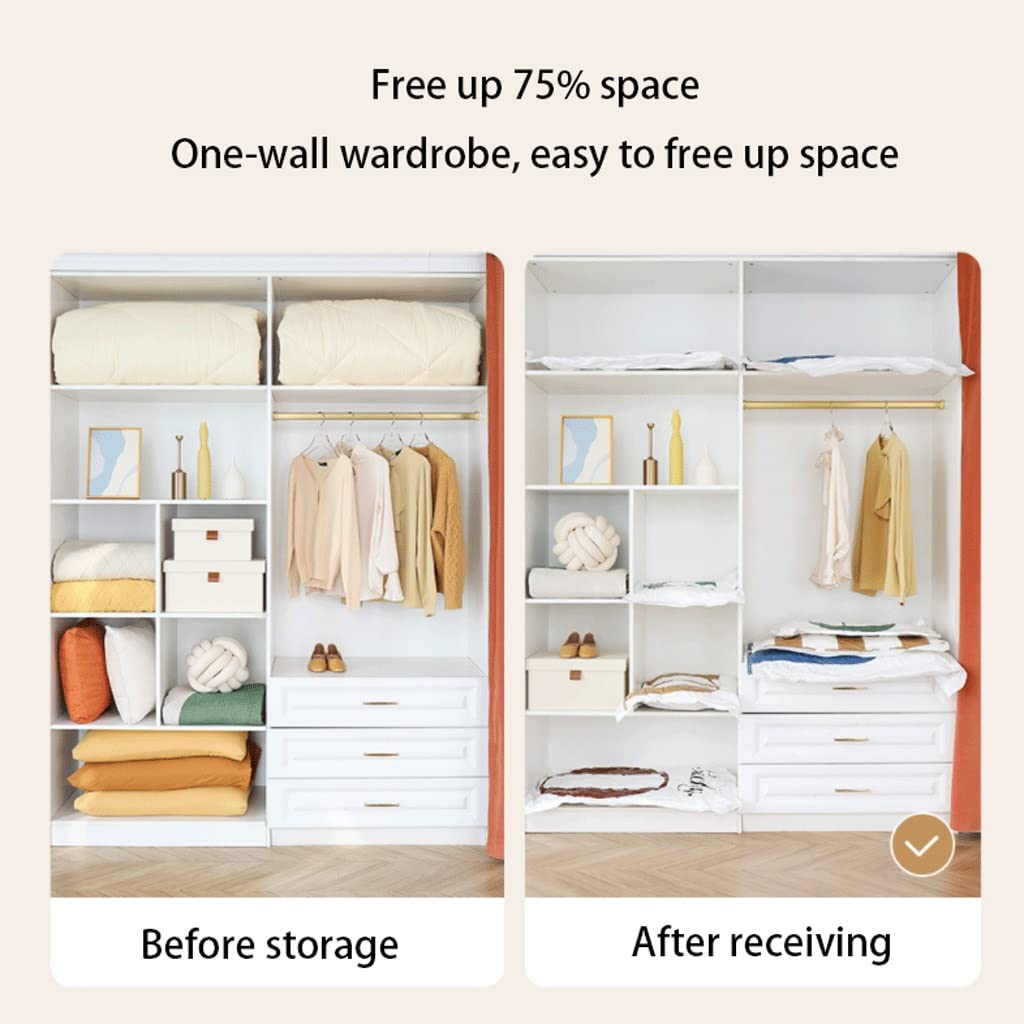 Vakuum-Aufbewahrungsbeutel Vakuum-Aufbewahrungsbeutel mit Handpumpe Doppeldichtungs-Vakuum-Kompressionsbeutel 80 % mehr Aufbewahrungspackung Pack Pack Pack Kompressionsbeutel für die Reise (Color