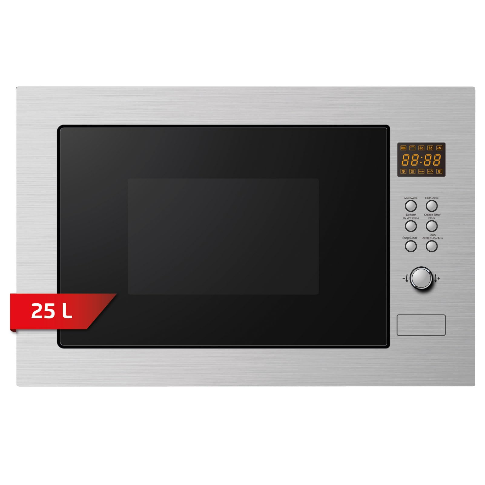 Corbero 8437013659468 CMICP125 Micro-ondes en acier inoxydable