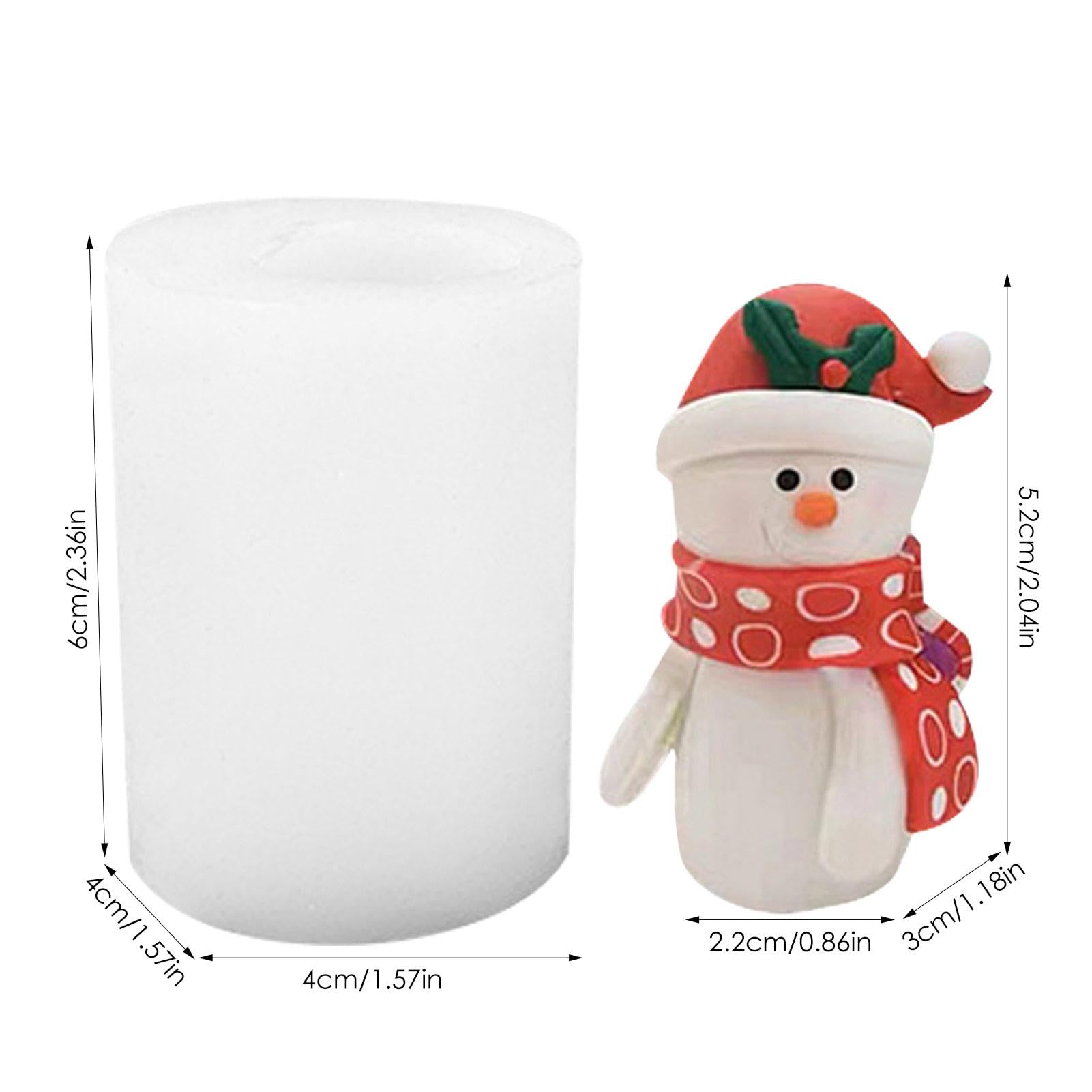 Lot De 5 Moules Silicone Pour Bougies De Noël - Formes Élan, Flocon, Bonhomme De Neige, Lanterne