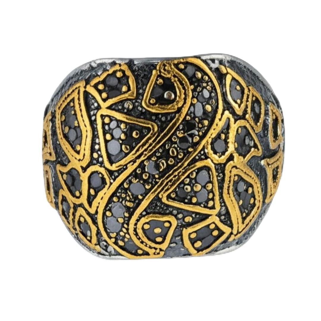 the men thing Royal Series - GOLDEN BASILISK RING - Pure Stainless Steel Men’s Steel-Plated Ring – Statement Luxury Jewelry (Size : 21-24)-picture-30