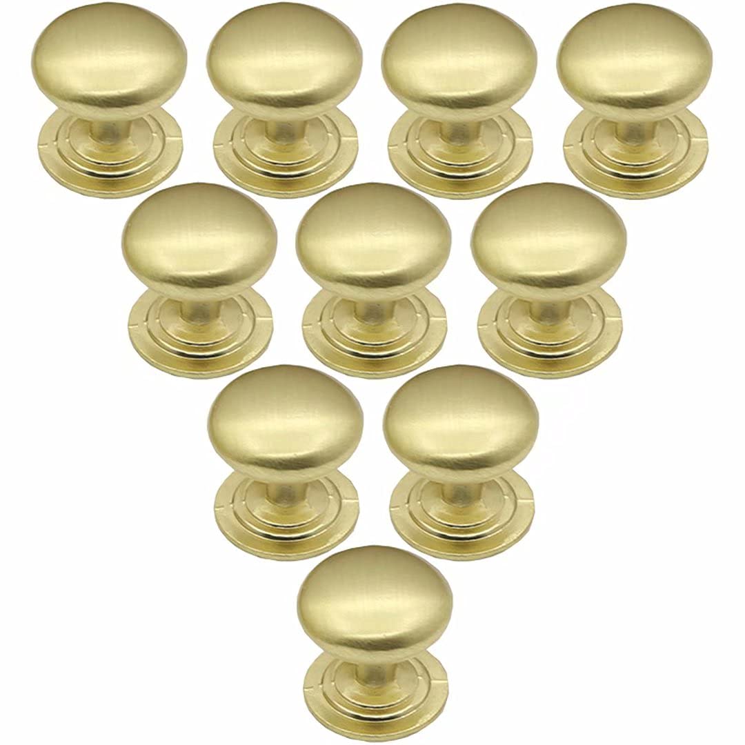 Boutons d'Armoire Moderne Cuivre Brossé en Lot de 10 Pièces