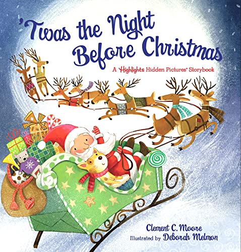 Image of 'Twas the Night Before Christmas: Read-Aloud Christmas Storybook for Families with a Seek-and-Find Twist, Christmas Picture Book with Over 120 Hidden Objects (Highlights Hidden Pictures Storybooks)