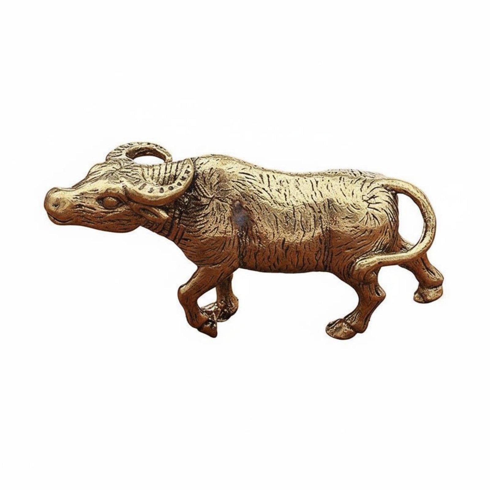 Chinese Astrological Brass Figurine, Detailed Craftsmanship Brass Chinese Astrological Statue Symbol of Prosperity Solid Copper Animal Figure Large Ox|Antiques| Asian Antiques| China| Fig-image-38