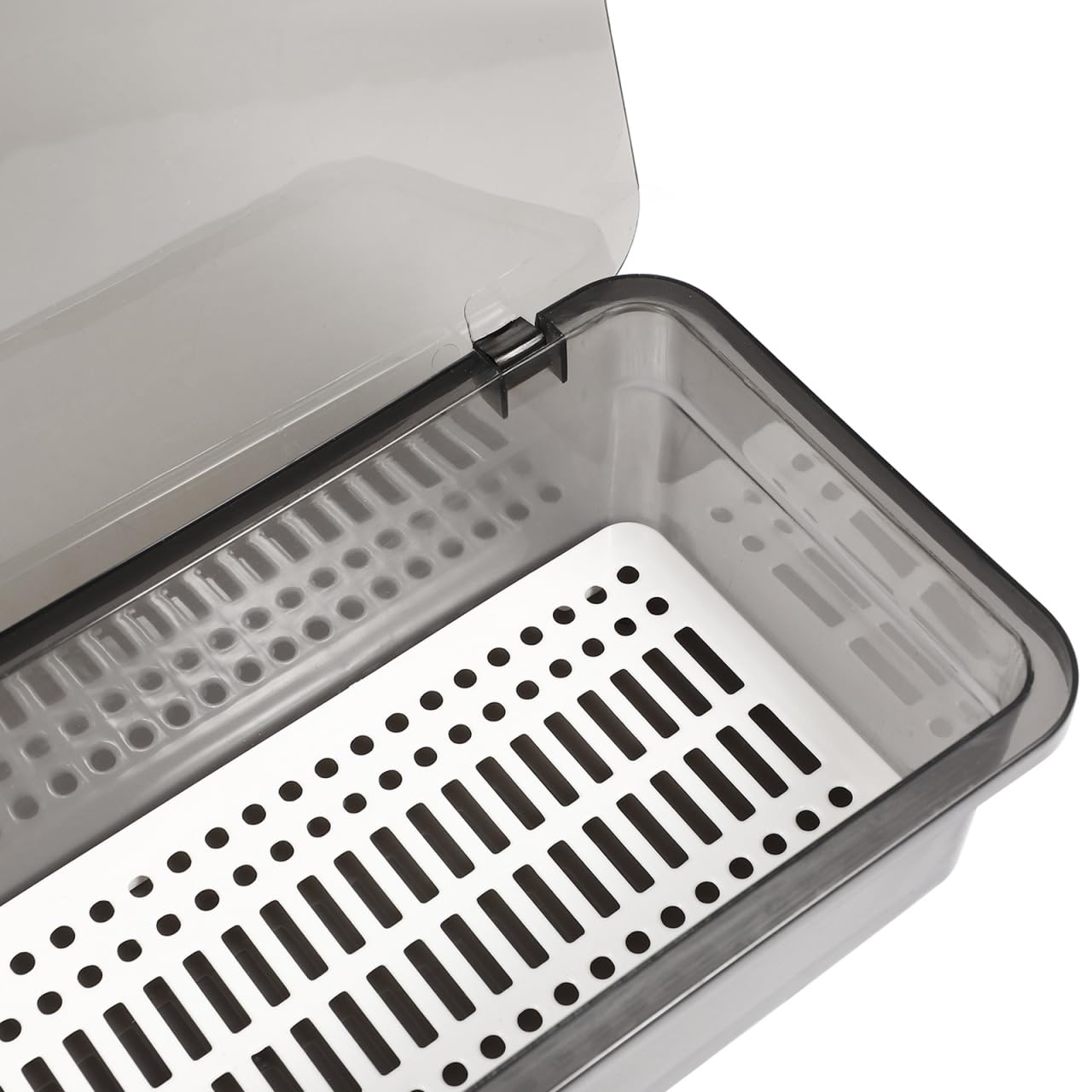 DOITOOL Portaposate Con Coperchio, 3 Pezzi Contenitore Porta Posate Da Cassetto per Cucina, Organizer per Cassetto per Forchette, Organizer Posate Con Coperchio