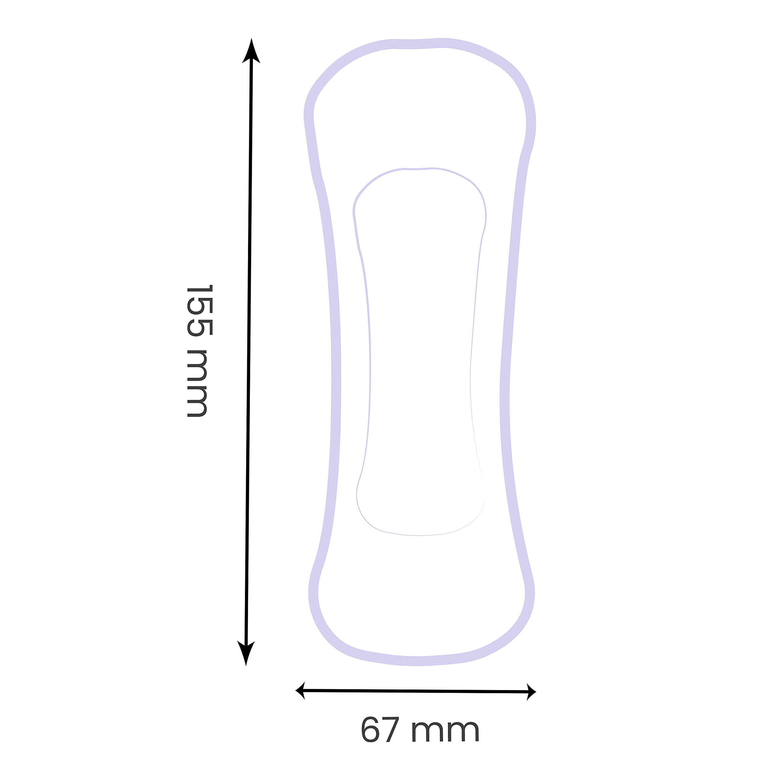 Sirona Dry Comfort Panty Liners, Soft Cottony Panty Liner Pads For Women - Small, 60 Liners - Image 7 thumbnail