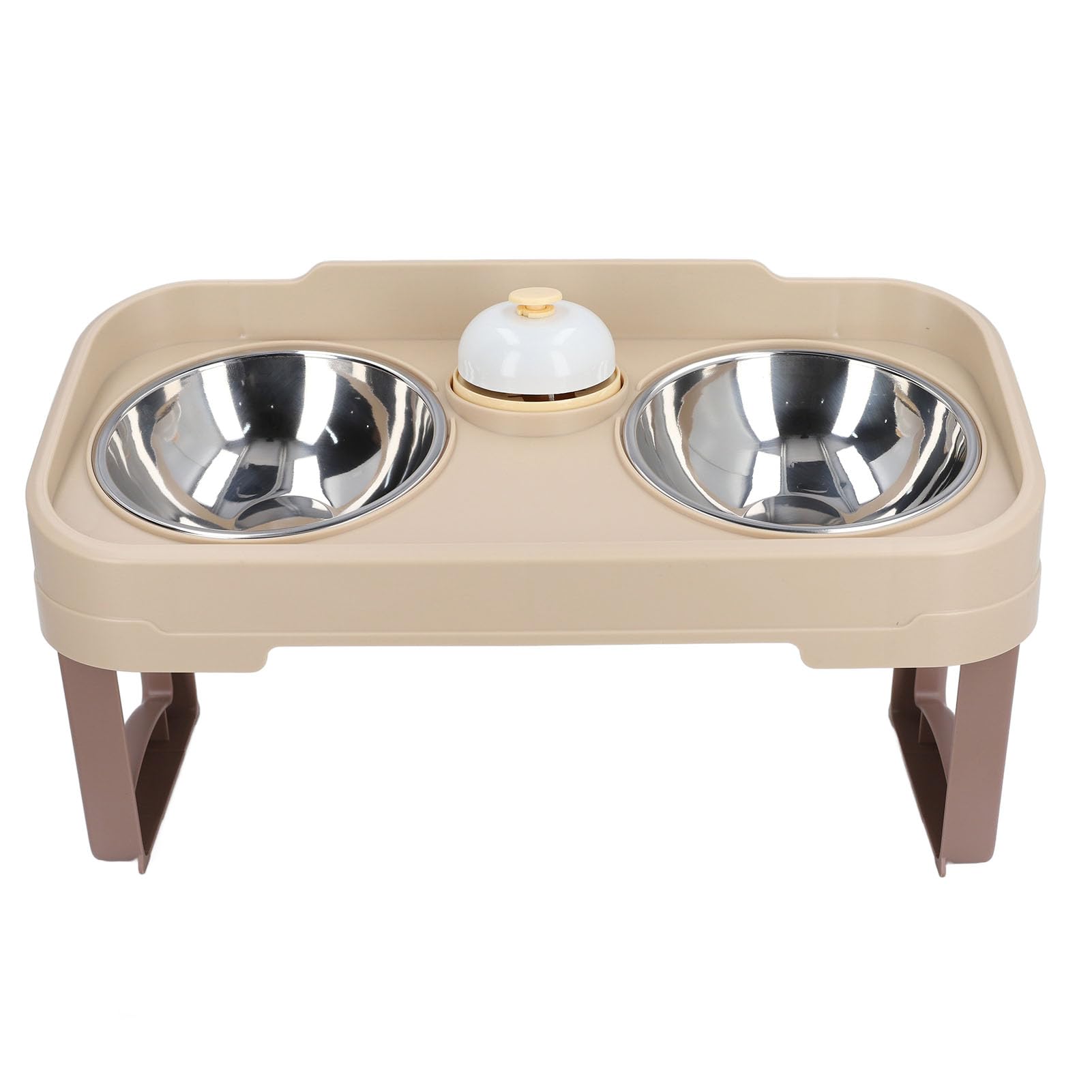 Juego de Cuencos Dobles para Perros, Cuencos extraíbles de Acero Inoxidable para Agua y Comida con Fondo Antideslizante y Soporte Elevado, Cuencos elevados para Perros y Gatos
