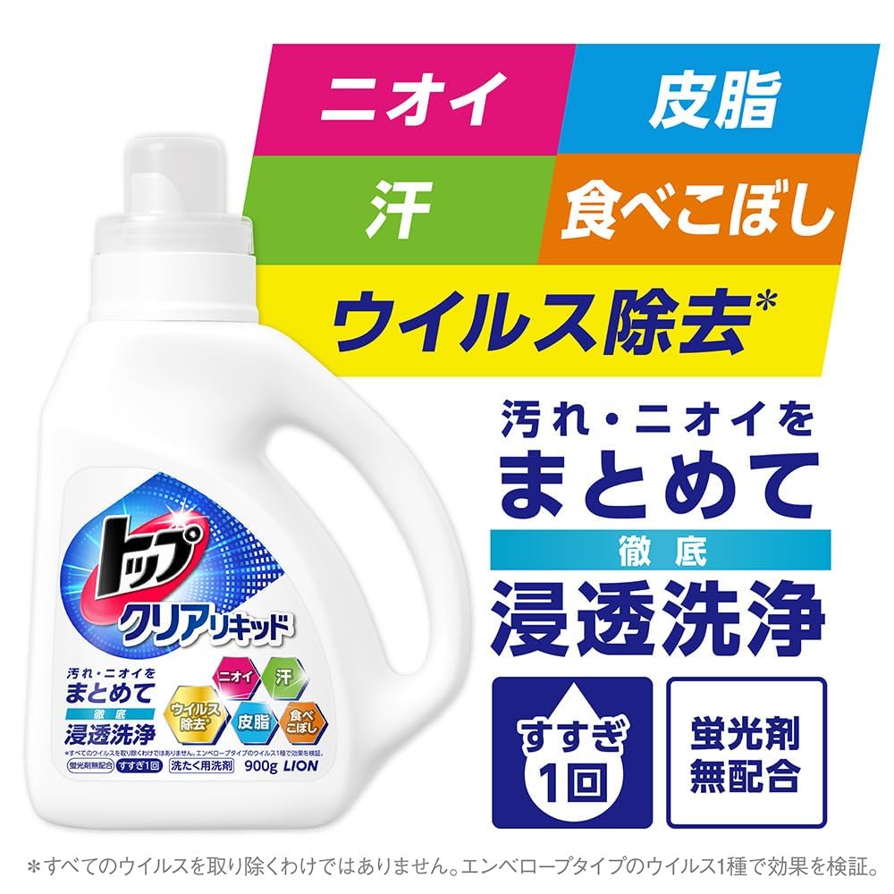 Amazon | トップ クリアリキッド 詰め替え 超特大 900g 浸透洗浄