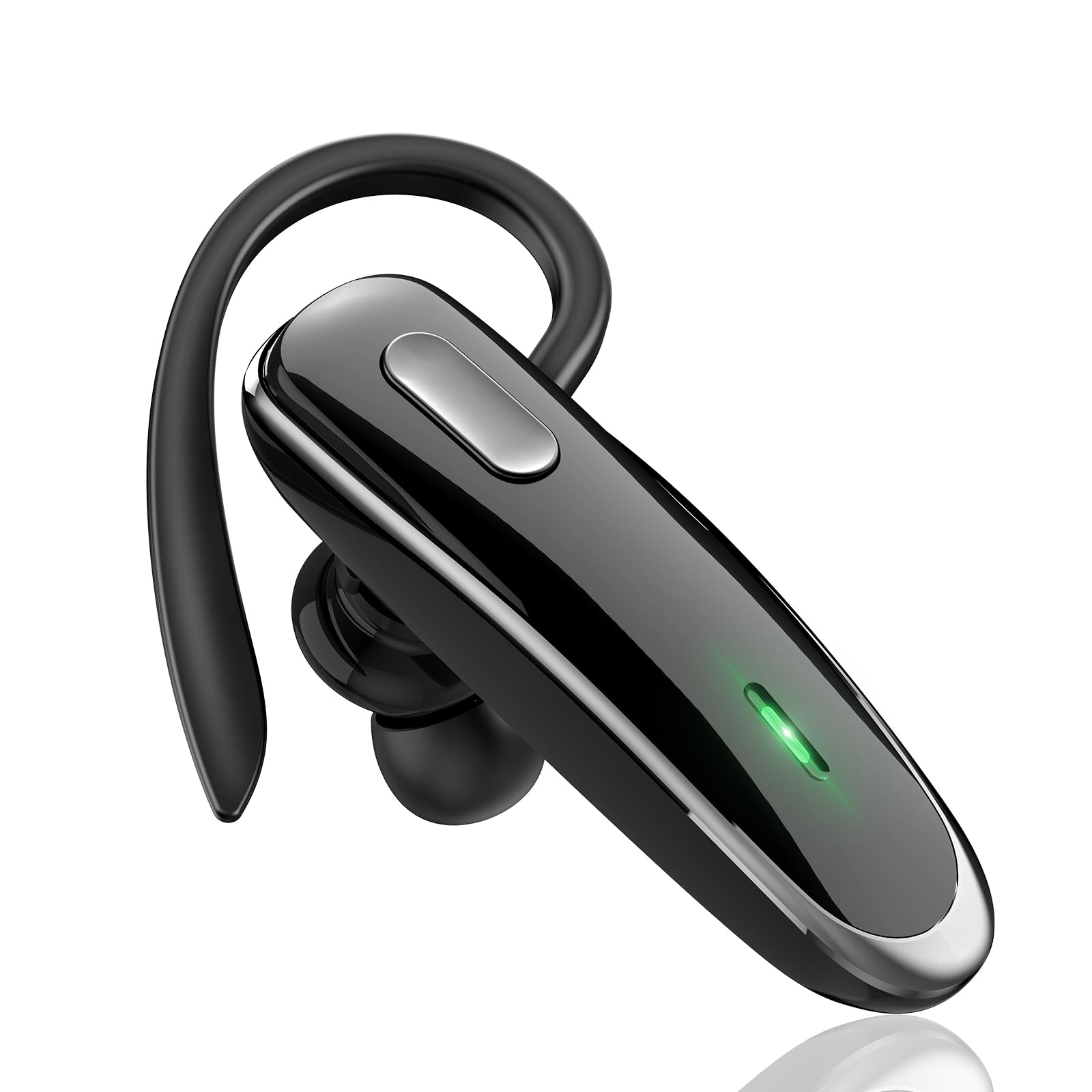 ADADPU Bluetooth Headset - V5.0 Wireless Handsfree Earpiece Built-in Dual Mic Noise Cancelling, 10 Days Standby 16Hrs HD Talktime Ultralight Headset For IPhone Android Samsung Laptop(Blue