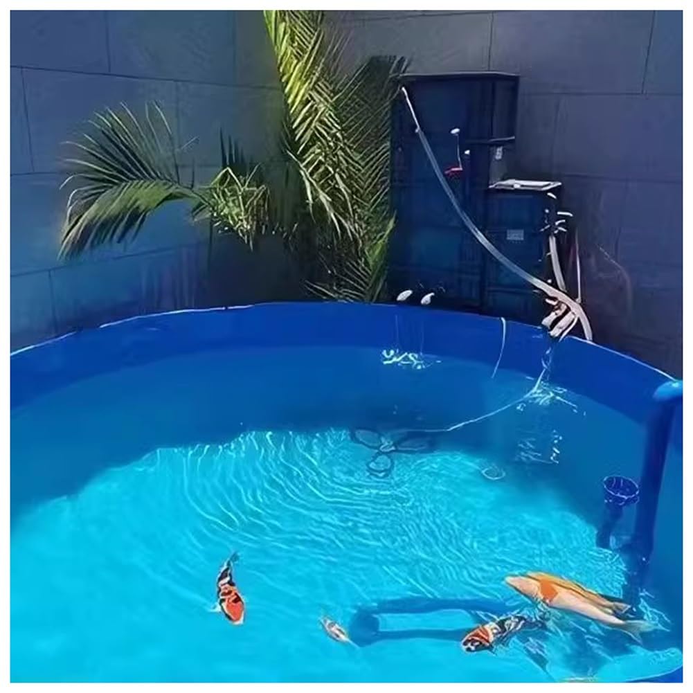 Piscina d'acqua rotonda resistente per l'allevamento di pesci, il bagno degli animali domestici, l'irrigazione dei bambini e l'irrigazione con accessori completi inclusi