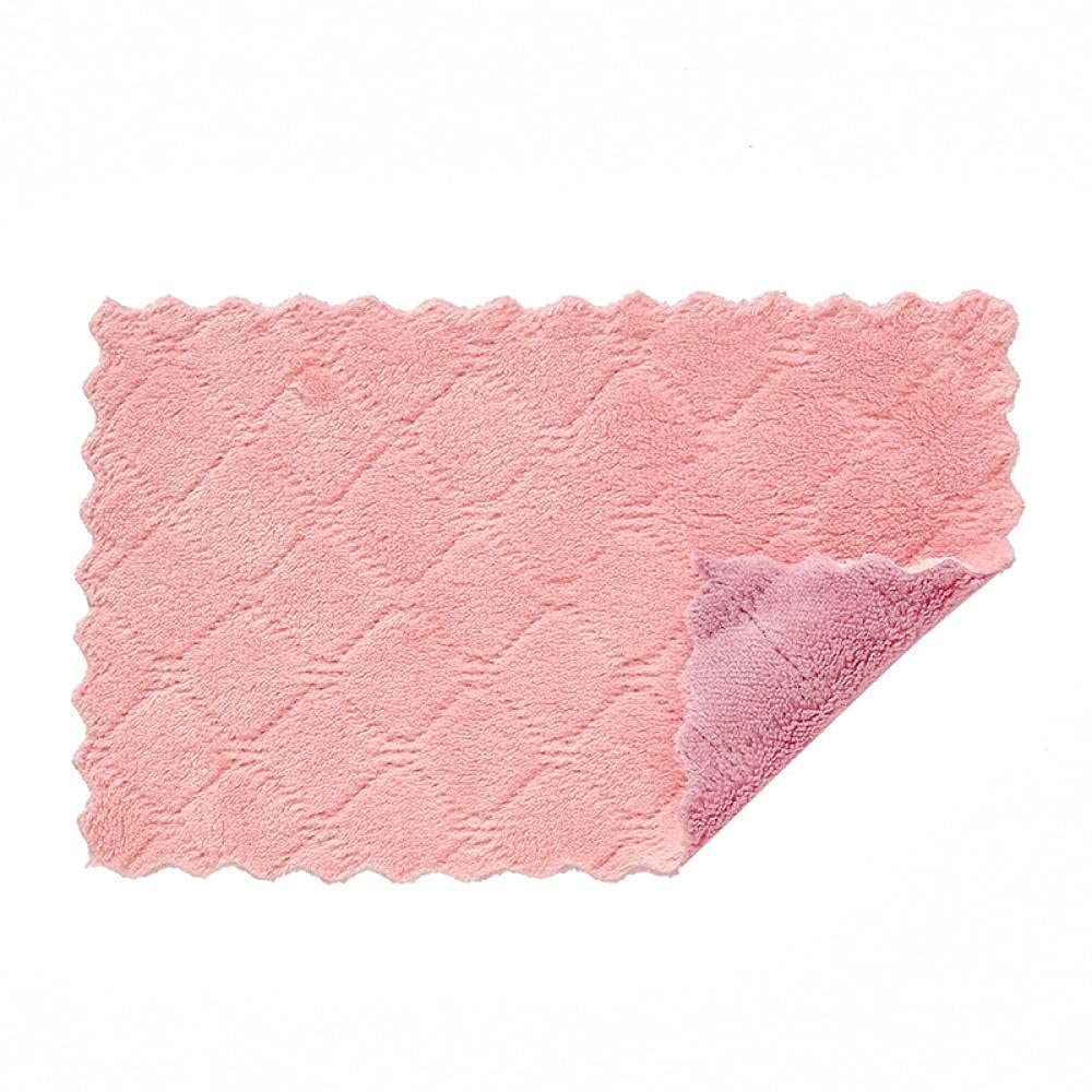 RWRAPS Paño de Limpieza de Tela, 10 Piezas, paños de Cocina de Microfibra súper absorbentes, vajilla de Alta eficiencia, Toalla de Limpieza para el hogar, paño de Cocina (Blanco 16x26 cm)
