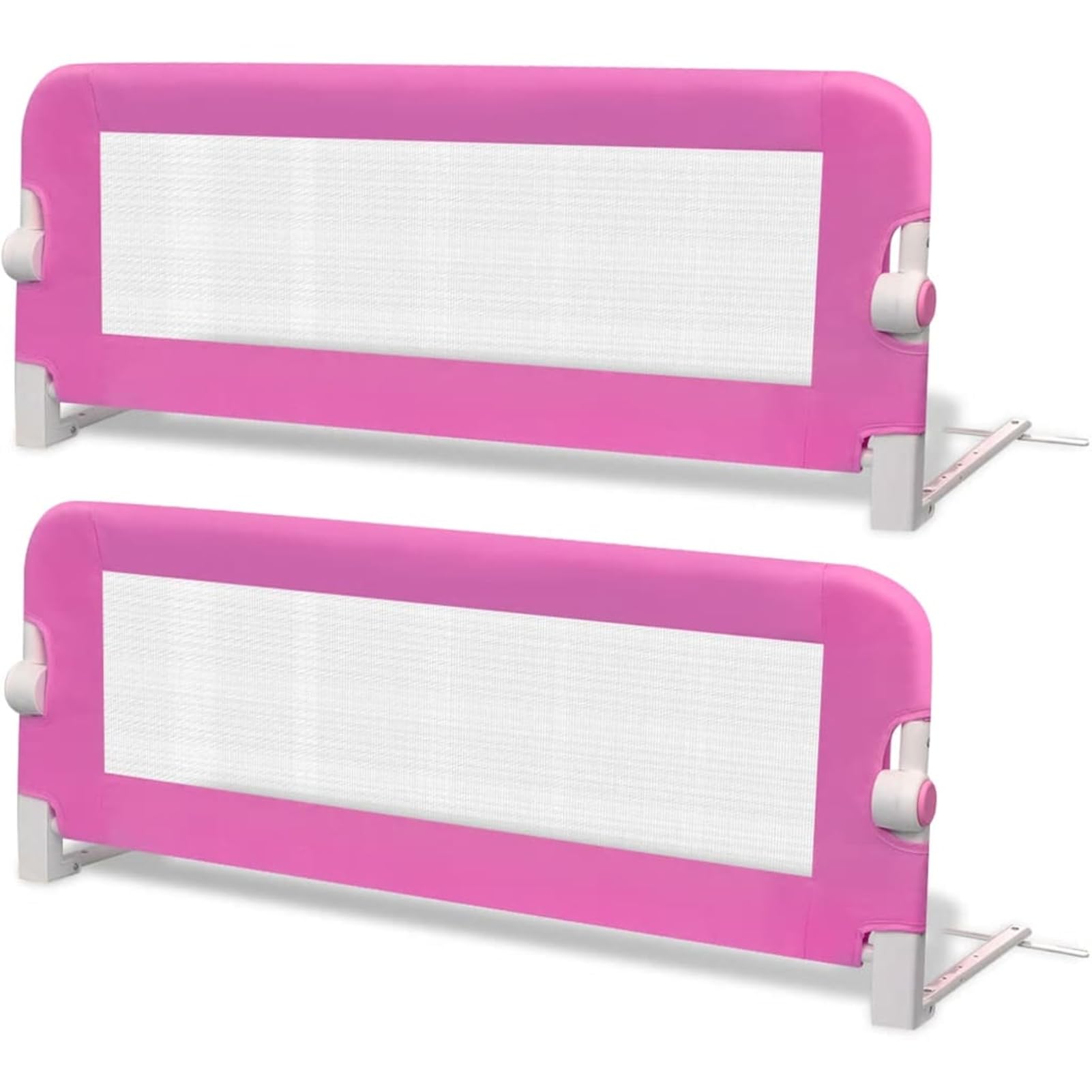 Gecheer Bettlaken 60 x 120 cm, Spannbettlaken für Babys, 60 x 120 cm, Sicherheitsgitter, für Kleinkinder, Rosa, 102 x 42 cm, 2 Stück