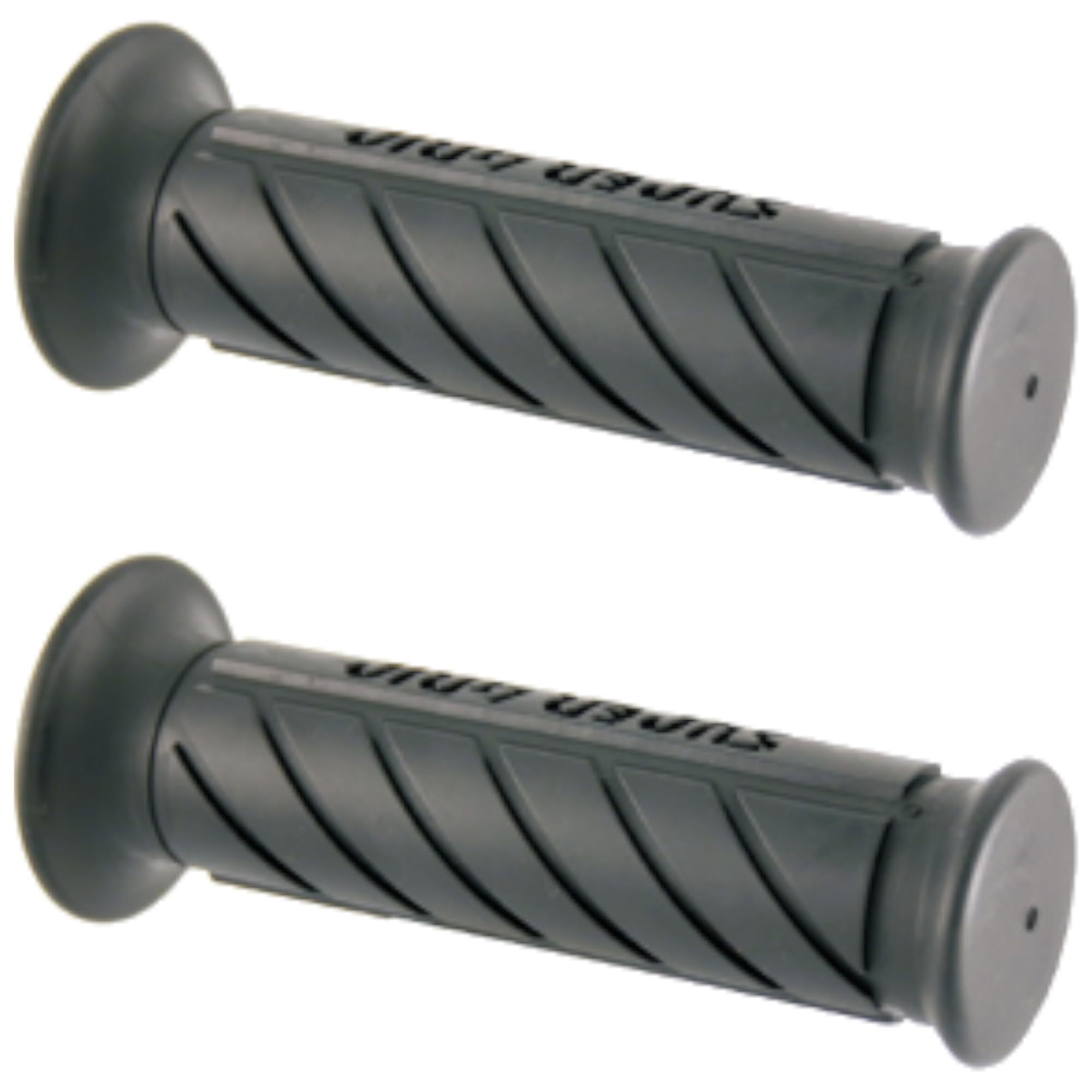 cyclingcolors Motorcycle Grip Rubber Handlebar 128 mm Strong Grip Ideal Scooter Maxiscooter Moped, Black