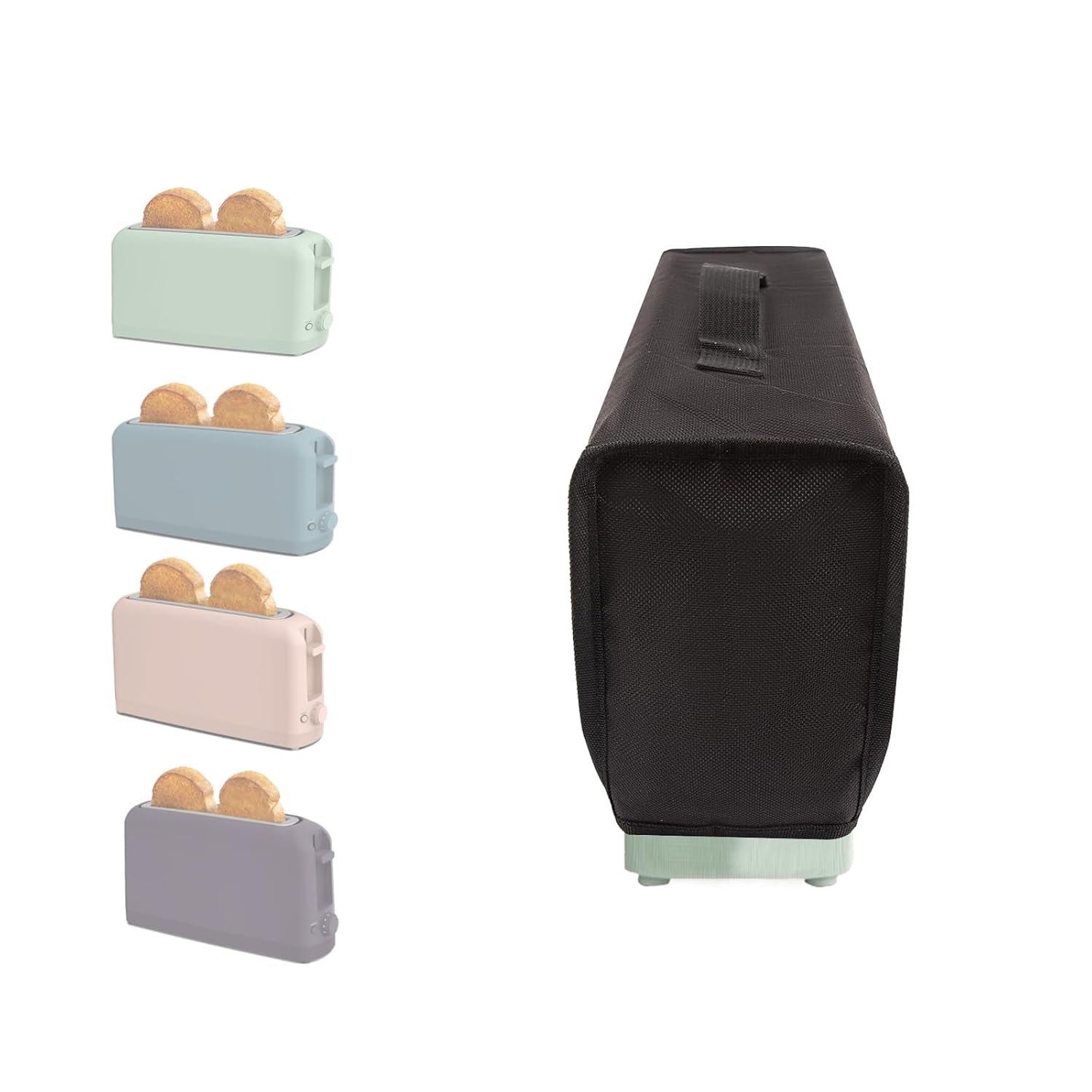 Heavy Duty Toaster Cover 2 Slice Compatible with Bella Toaster Slim,Waterproof Dustproof Protective Cover Case for Bella 2 Slice Slim Toaster Kitchen Appliance.Women/Mother's Day Gift image 1