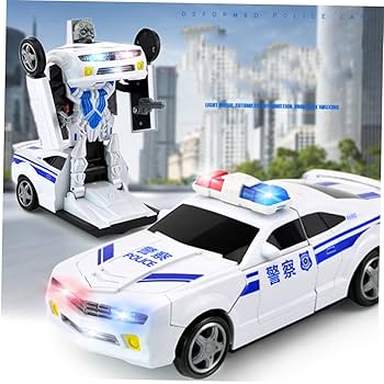 Amazon.co.jp: Totority 1ピーシー電動発光万向変形玩具警車