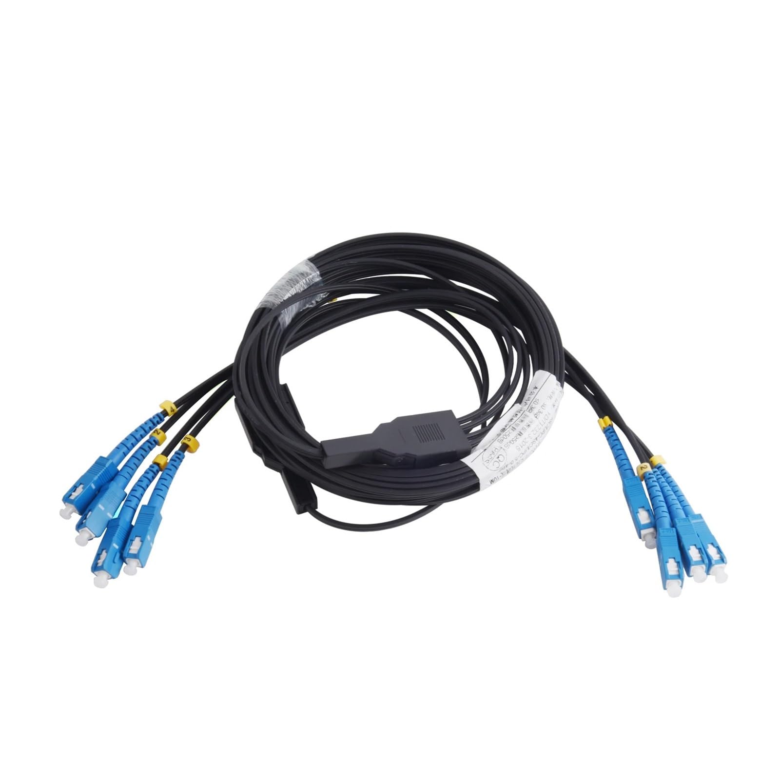 Câble à fibre optique intérieur simplex à 4 cœurs monomode UPC 4 SC à 4 SC 60-120 M(70m)
