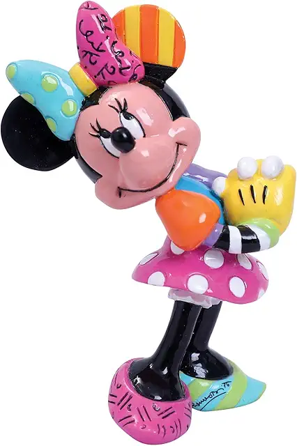 Disney Britto Minnie Mouse Blushing Mini Figurine - Pop Art Collectible