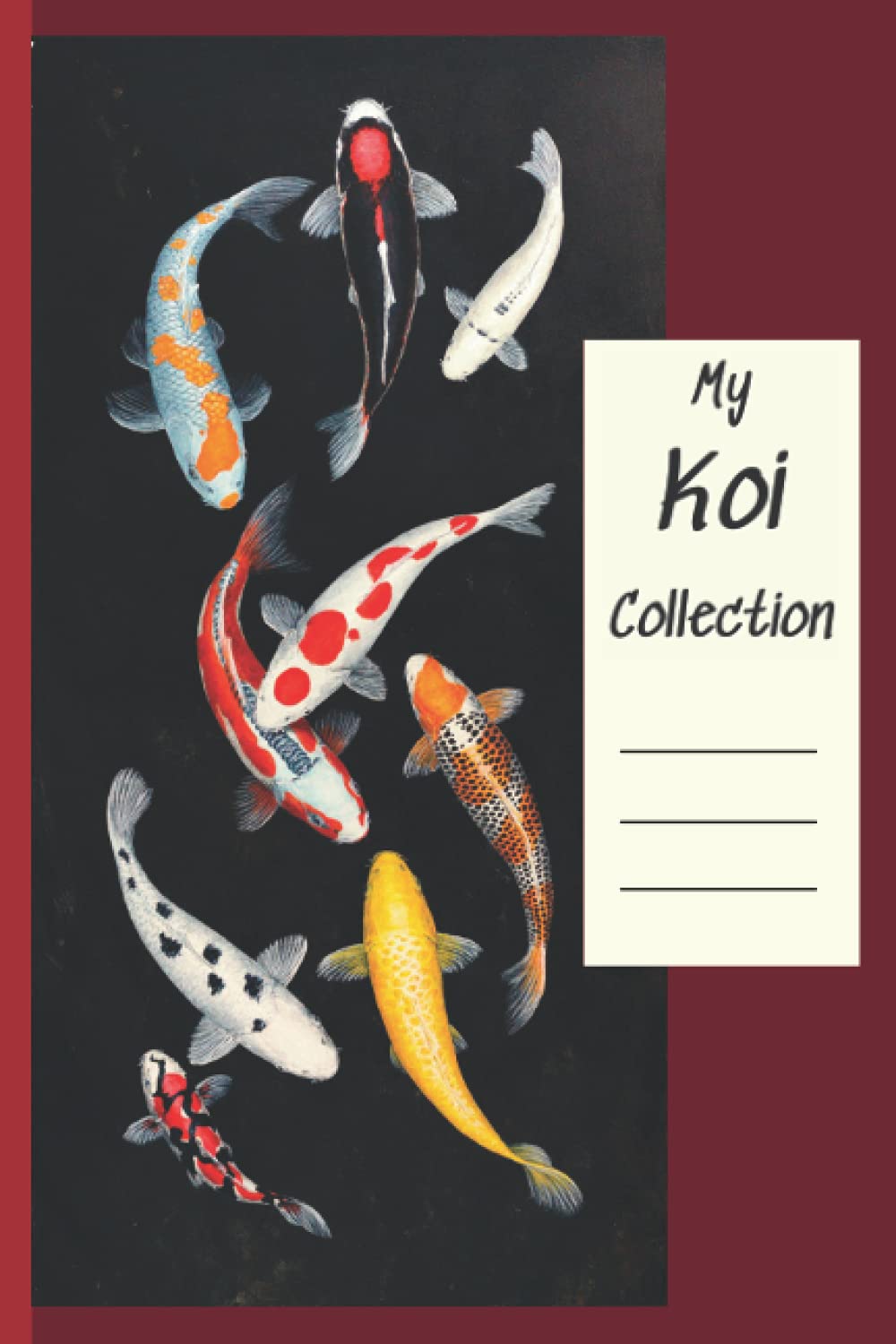 My Koi Collection: Color in your koi’s individual markings using the koi templates provided. Log names, variety, size, age. Make notes about each koi: habits, illness, injuries.