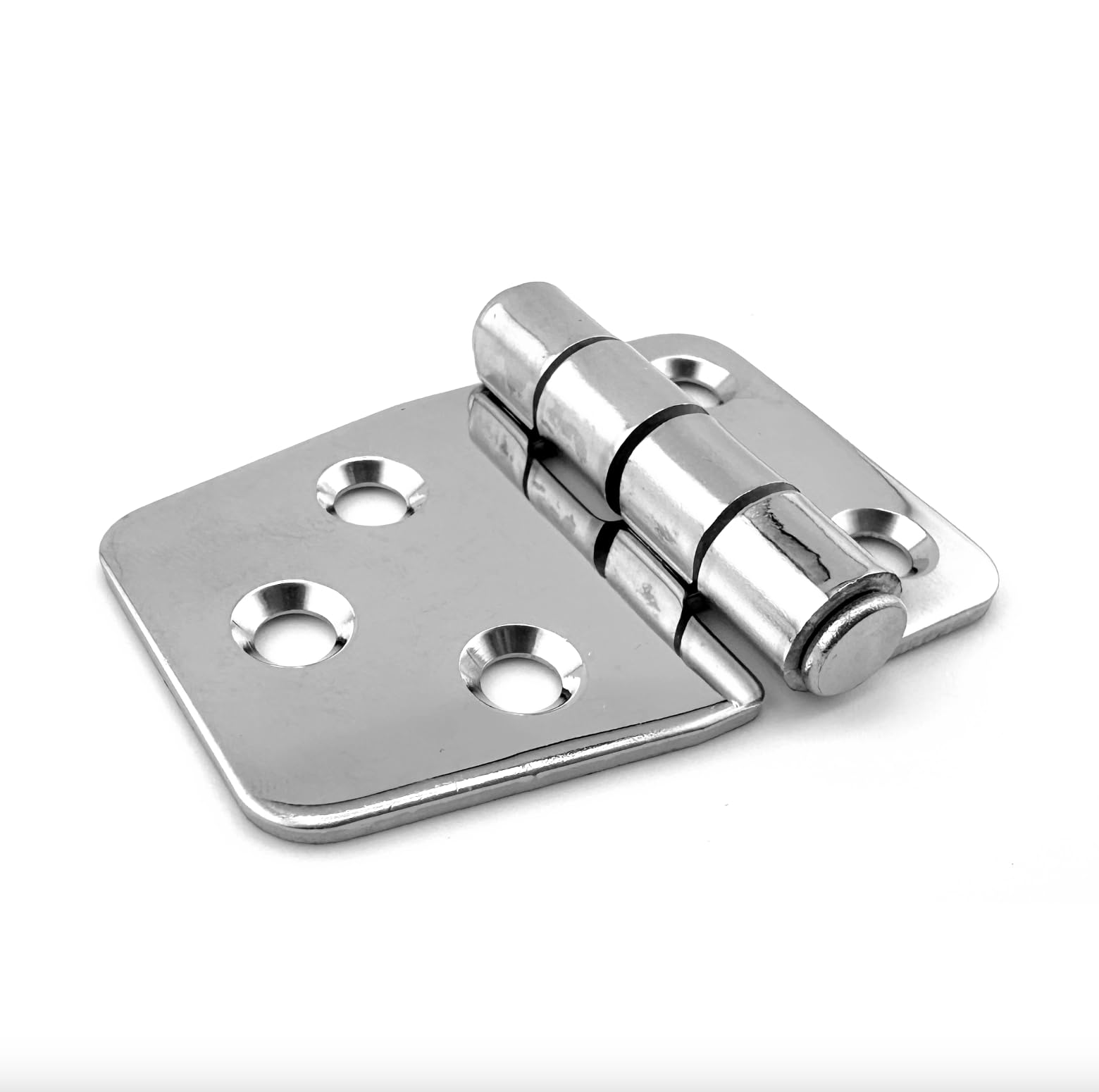 HS0043 Stainless Steel Hinge 55 x 39 x 2 mm, V2A AISI 304, Hinges Folding Hinge - Image 2