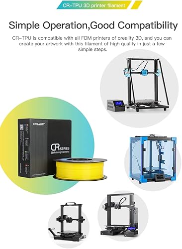 Miniatura 5 de Creality CR-ABS Filamento de impresión 3D de 0.069 in, excelente resistencia, inodoro, no tóxico, estabilidad, resistente, filamento ABS de 2.2