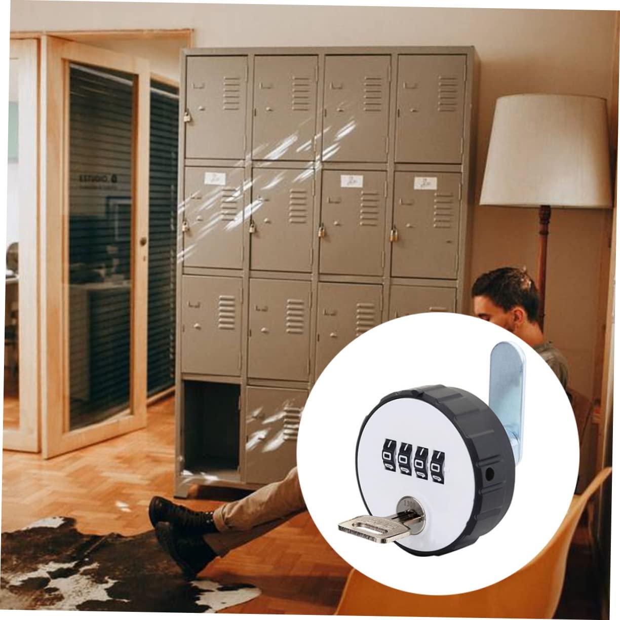 BESTonZON 2pezzi Serratura Per Armadietti e Combinazione Facile Installazione e Resistente Urti Protezione Per e