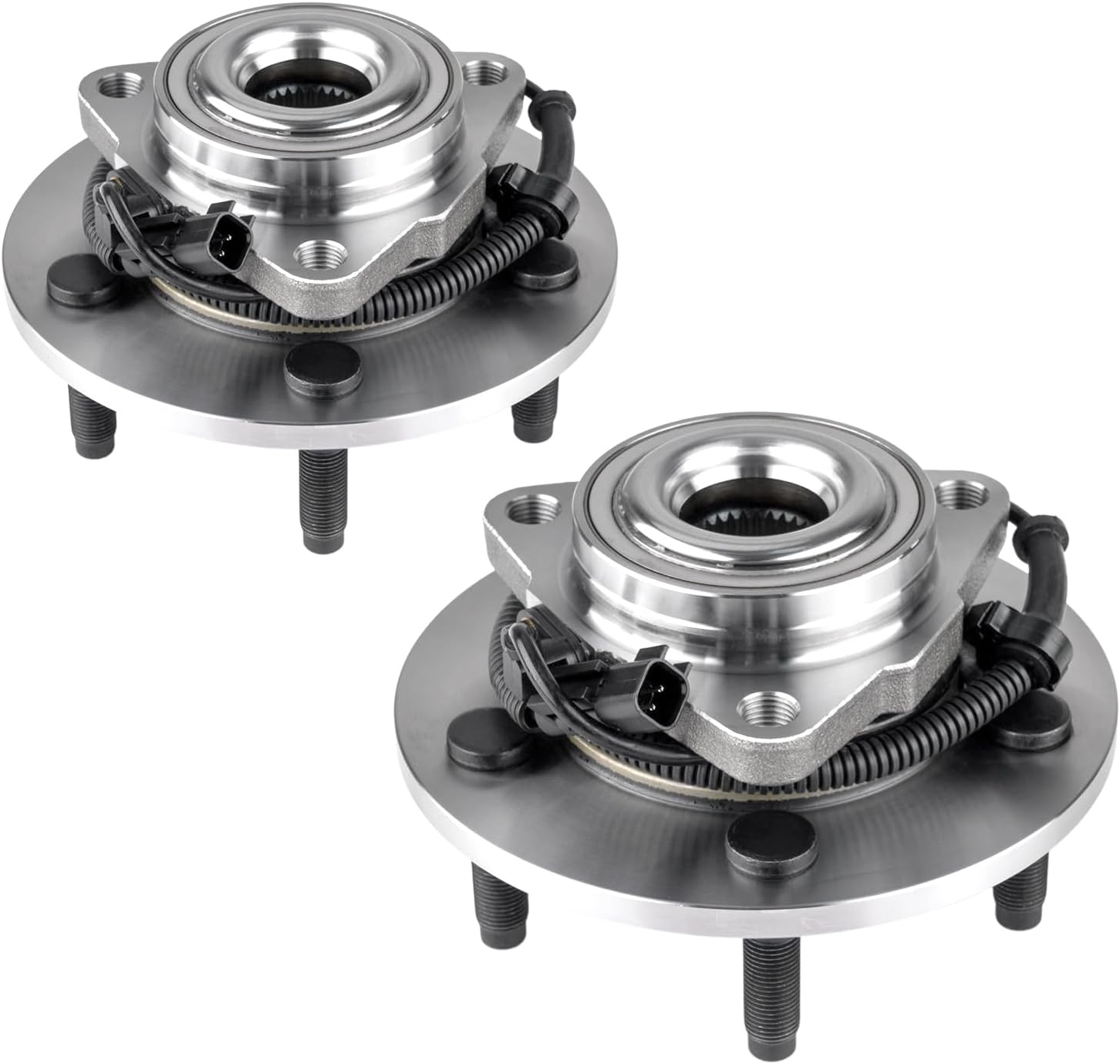 PHILTOP 2pcs Front Wheel Bearing Assembly for 2006-2009 Dodge Ram 1500 Wheel Bearing 5 Lugs W/ABS 515113