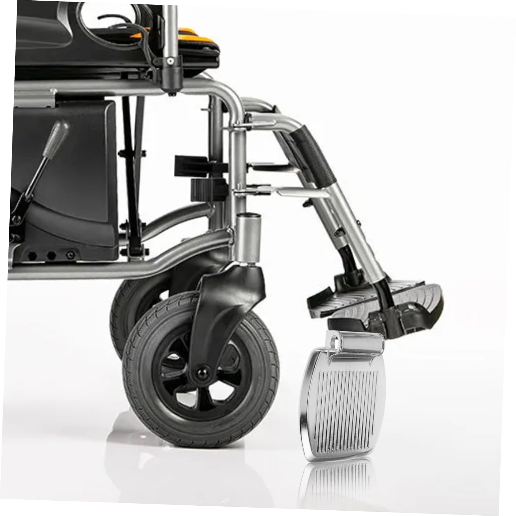 2 Pezzi Poggiapiedi Per in Alluminio 19 Mm Pedana Regolabile Per Scooter Per Anziani Facile Installare e Versatile Per Uso Domestico