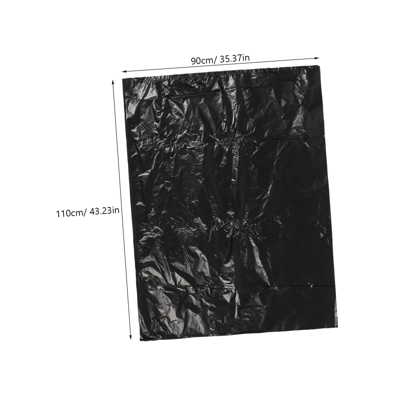 minkissy Plastic Trash Bags 90x110cm 25pcs Pack Thick 2.5mil for Kitchen Bathroom Commercial Use