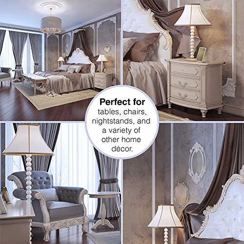 Softtouch 1" Round Heavy-Duty Self-Stick Felt Furniture Pads - Protect Surfaces From Scratches & Damage, Beige (16 Pack) #TOP3