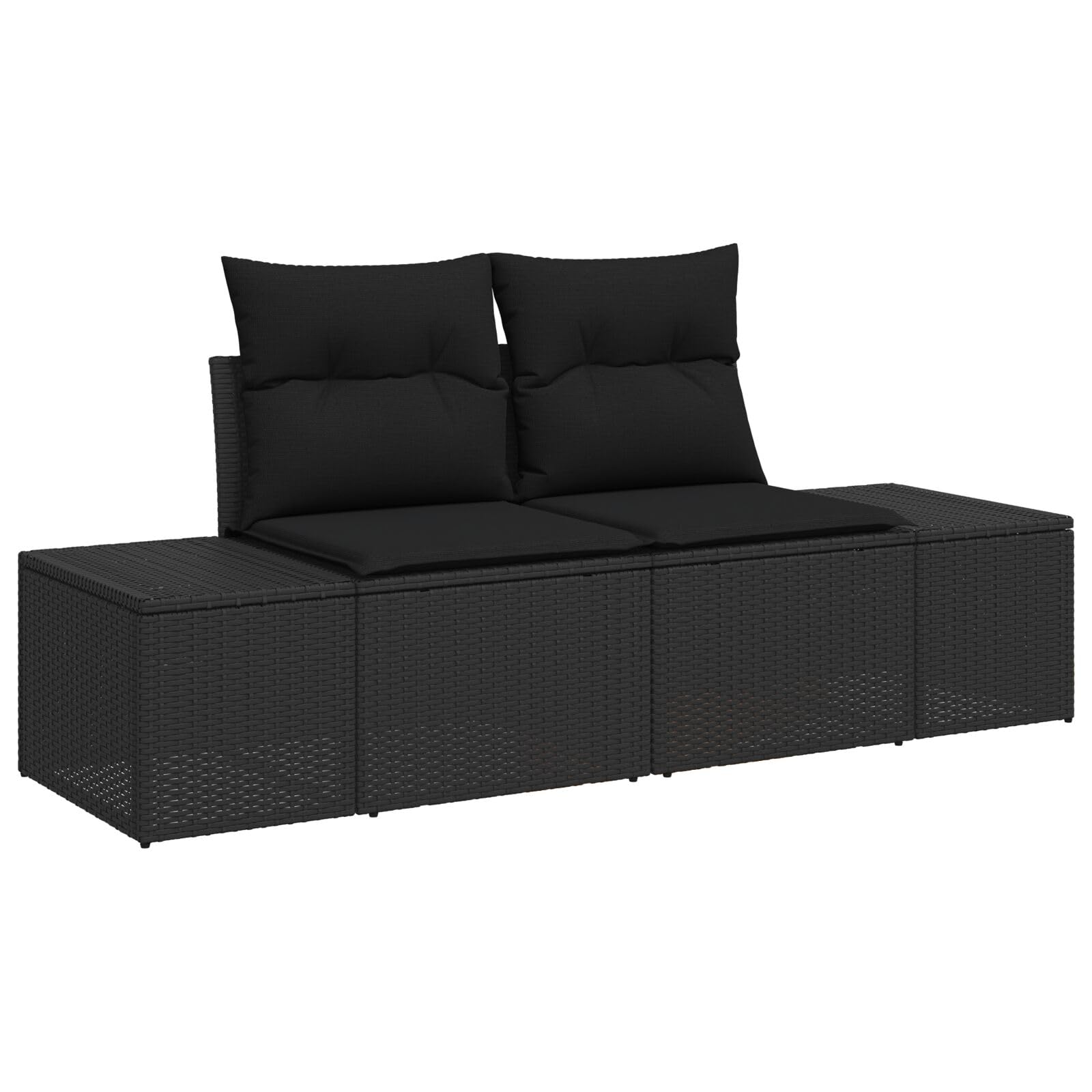 Gecheer Set di divani da Giardino 10 Pezzi con Cuscini Nero Polyrattan,Salotto da Giardino,Set Salotto da Esterno,Divanetti da Esterno,Divano da Esterno,da Giardino,P3355912