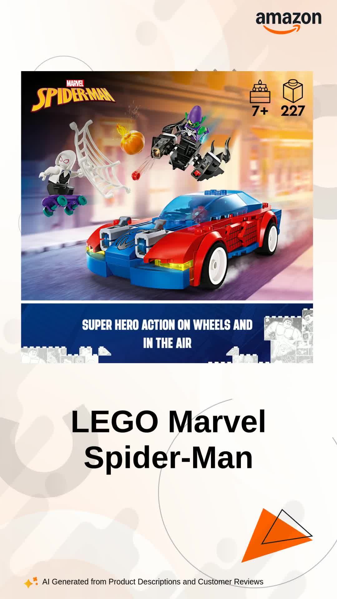 LEGO Marvel Spider-Man Race Car & Venom Green Goblin 76279 (227
