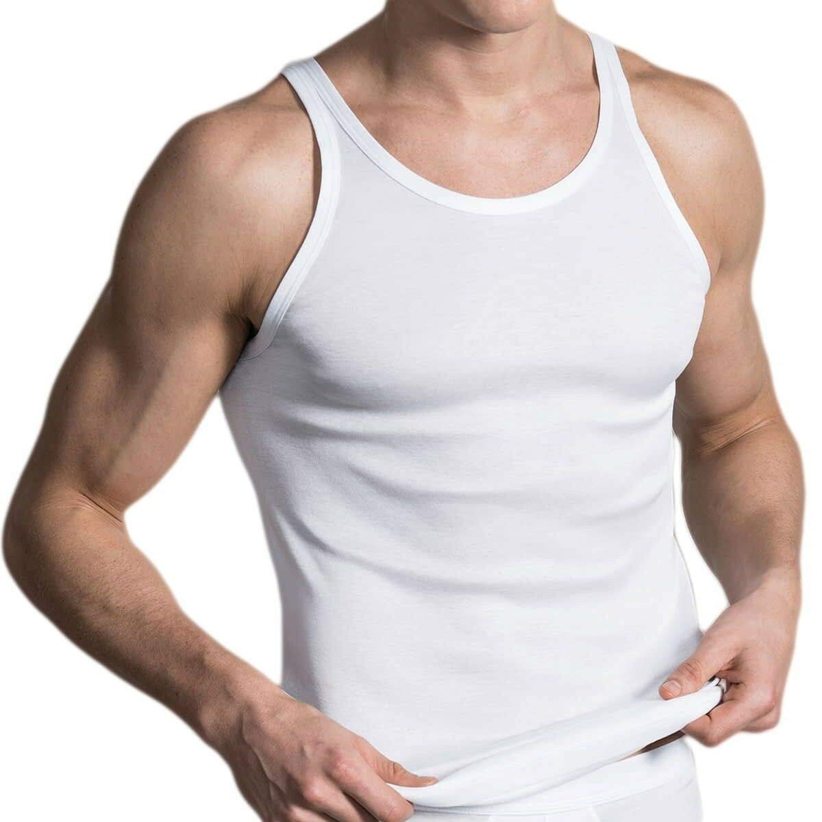 PEROFILFilo di Scozia Spalla Stretta-0020-3 White