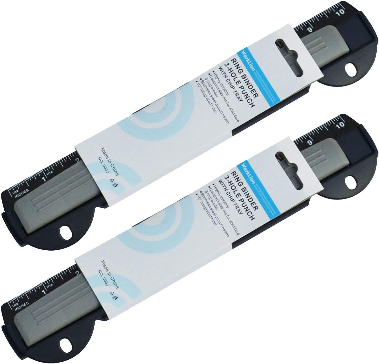 Buy WORKLION Portable 3 Hole Punch for Binder Black 5 Sheet