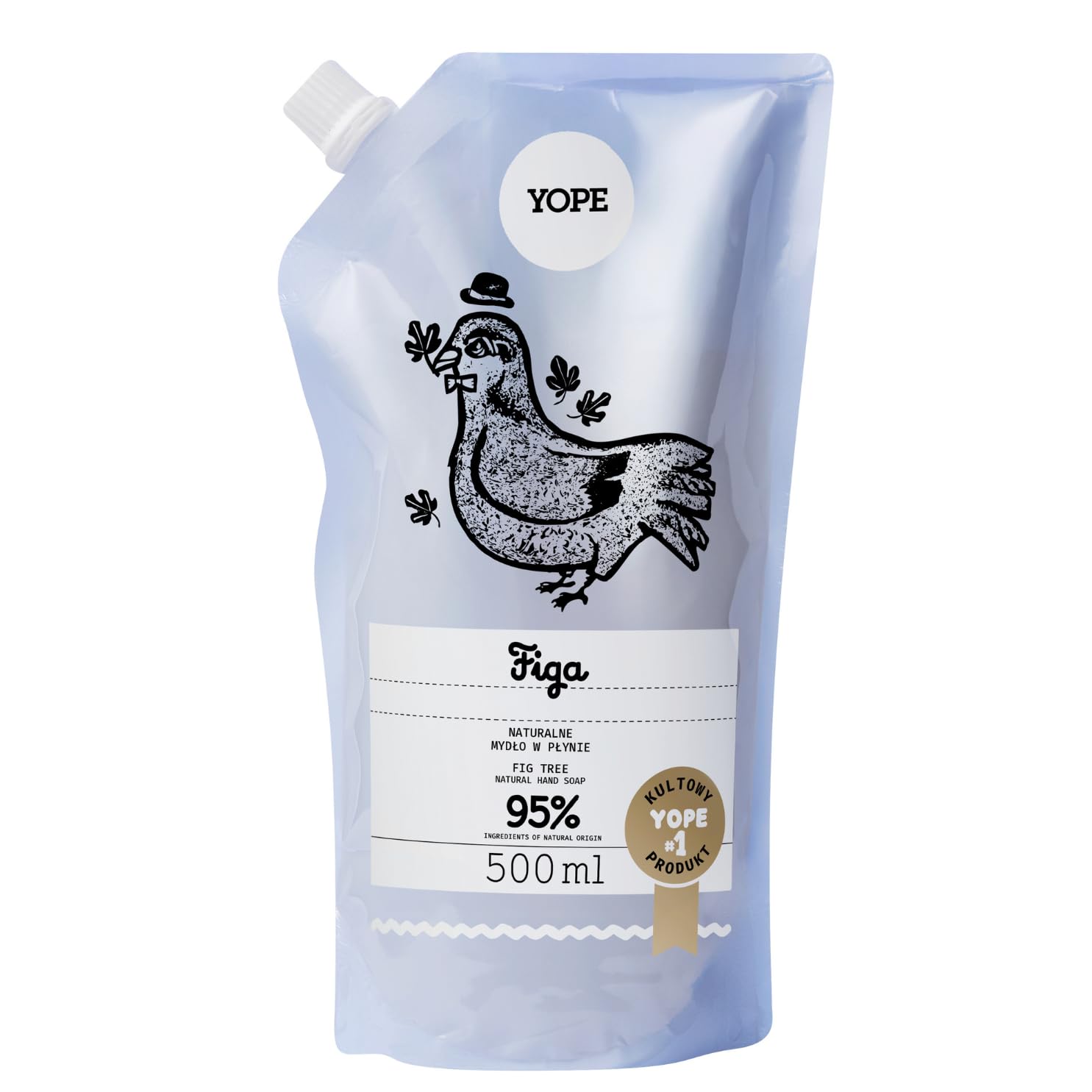 YOPE REFILL HAND WASH | MOISTURIZING | ALLANTOIN | 98% INGREDIENTS OF NATURAL ORIGIN | VEGAN | SCENT FIG TREE 500ml