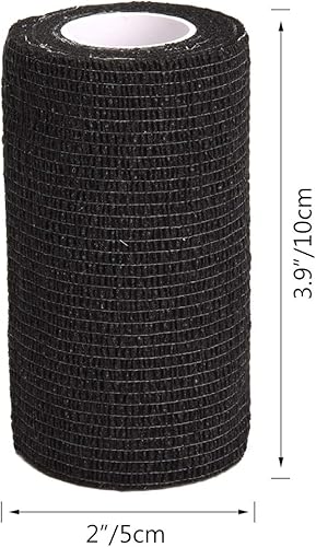 Vista 48 de TOBWOLF 12 vendajes autoadhesivos, 4 pulgadas x 5 yardas, vendaje elástico cohesivo y cohesivo rollo de gasa atlética, cinta de vendaje no tejida