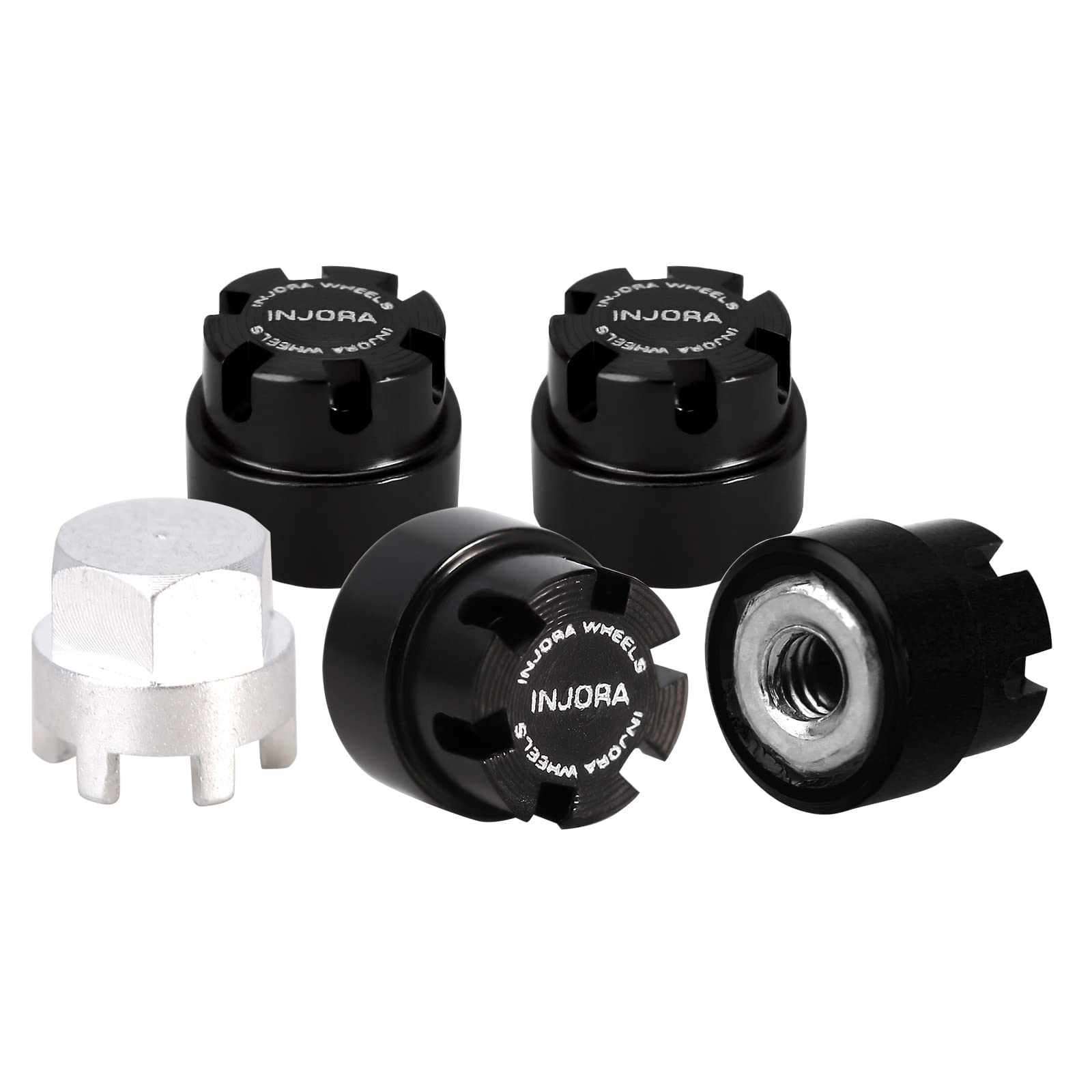 【CPC-L24】qwer INJORA M2 Wheel Nuts Cap Locking Hubs Wheel Upgrade Parts