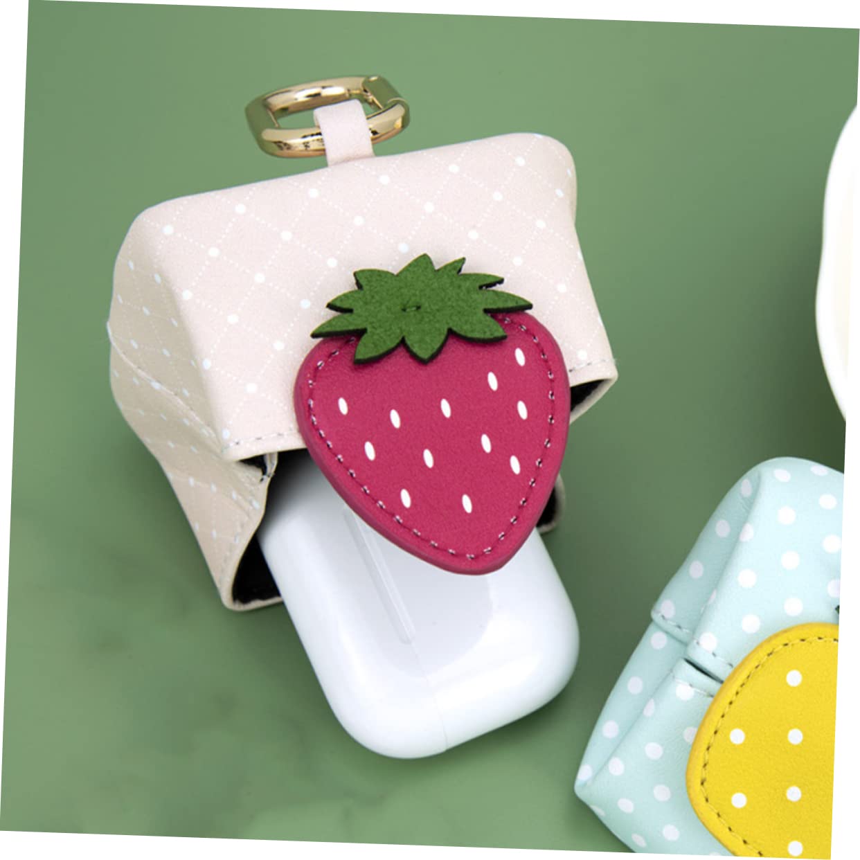 Housoutil 4 Pz mini custodia porta auricolari valigie per bambini bacheca portaoggetti stand cuffie tappi per le orecchie auricolari wireless portamonete per ragazze custodia per auricolari