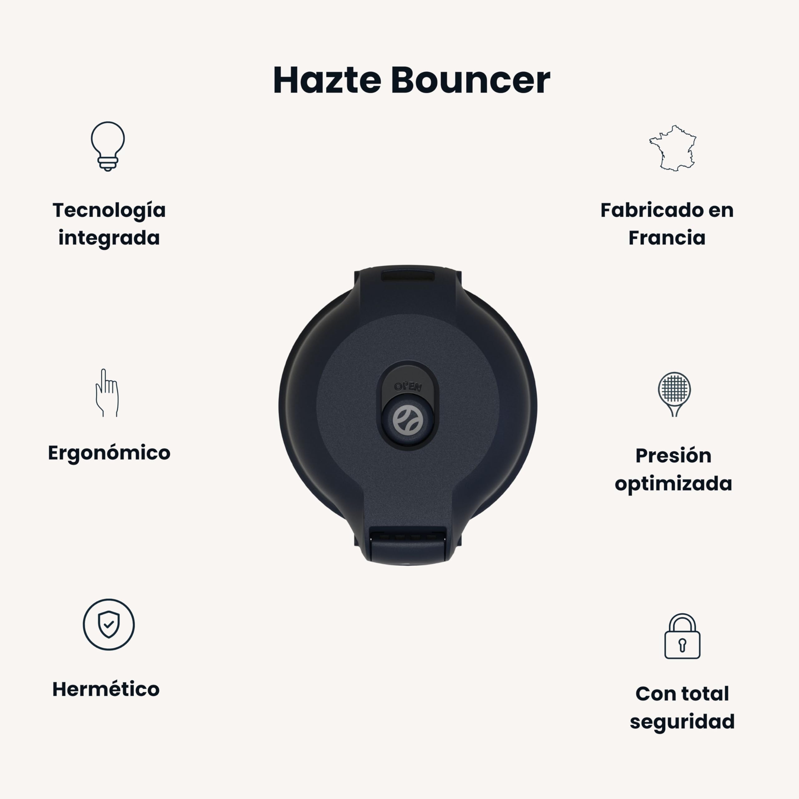 Bounce Tube - Presurizador de Pelotas de Tenis | hasta 4 Bolas – Conserva la Presión – Accesorios Premium – Vida x3 – Diseño Compacto y Robusto