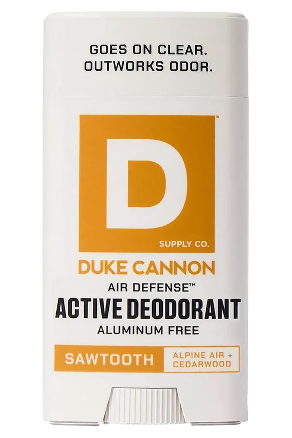Duke Cannon Aluminum-Free Deodorant for Men - Air Defense 3 oz Long-Lasting Clear Glide Skin-Soothing Formula Alpine Cedarwood
