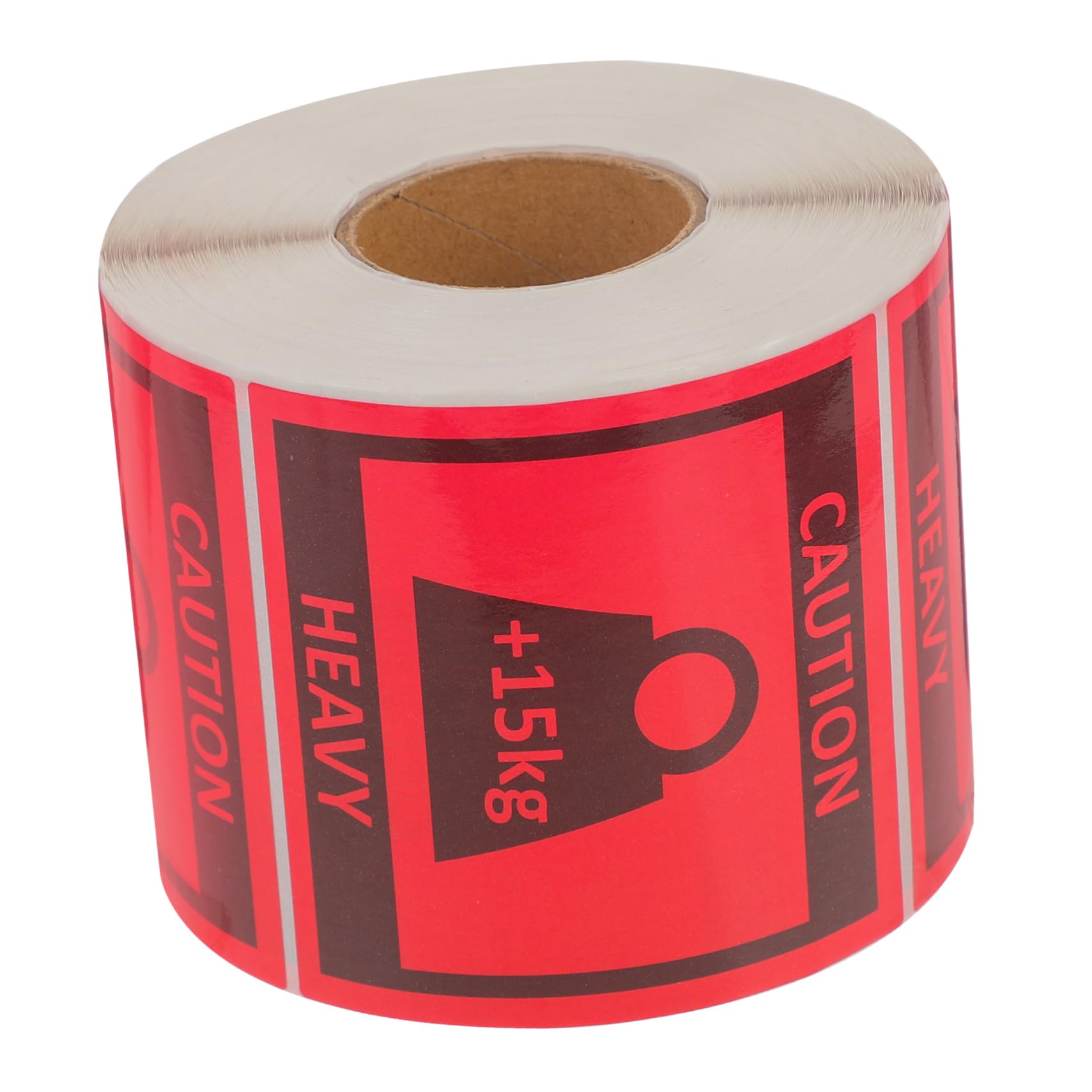 PLAFOPE Aufkleber für Schwere Lasten Teamlift Versandetiketten Rolle 80x80mm 500 Selbstklebende Warnetiketten Rot für Logistik und Transport