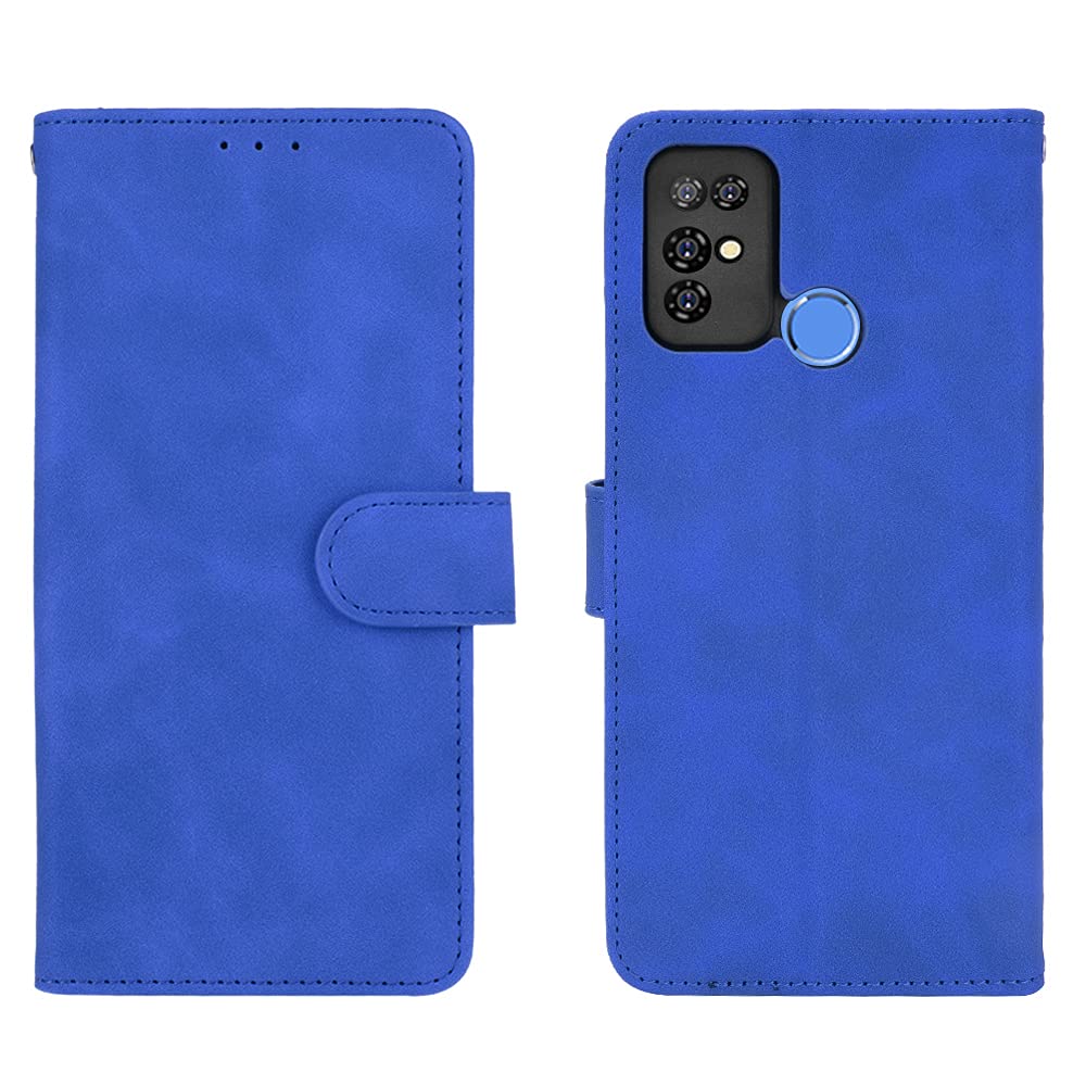 Leather Folio Cover per Doogee S96 Pro, Custodia in Pelle