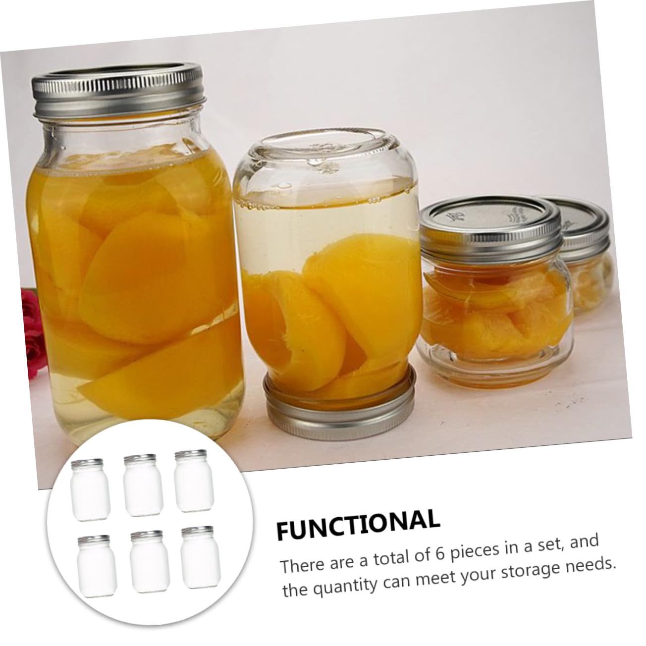 COLLBATH Luftdichte Vorratsgläser mit Starkem Verschluss 6 Stück aus Glas 380ml zur Aufbewahrung von Trockenfrüchten und Tee für Küche