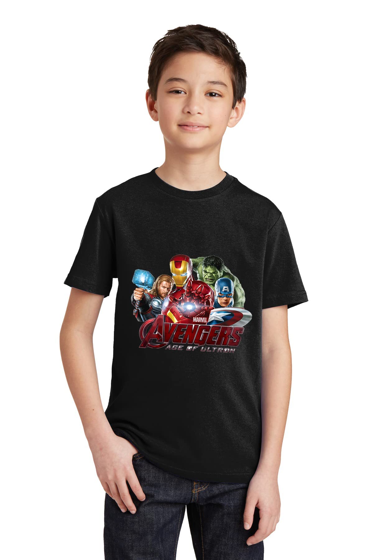 The Sun CorePrinted cotton T- Shirt for boys half sleeve round neck SHINCHAN