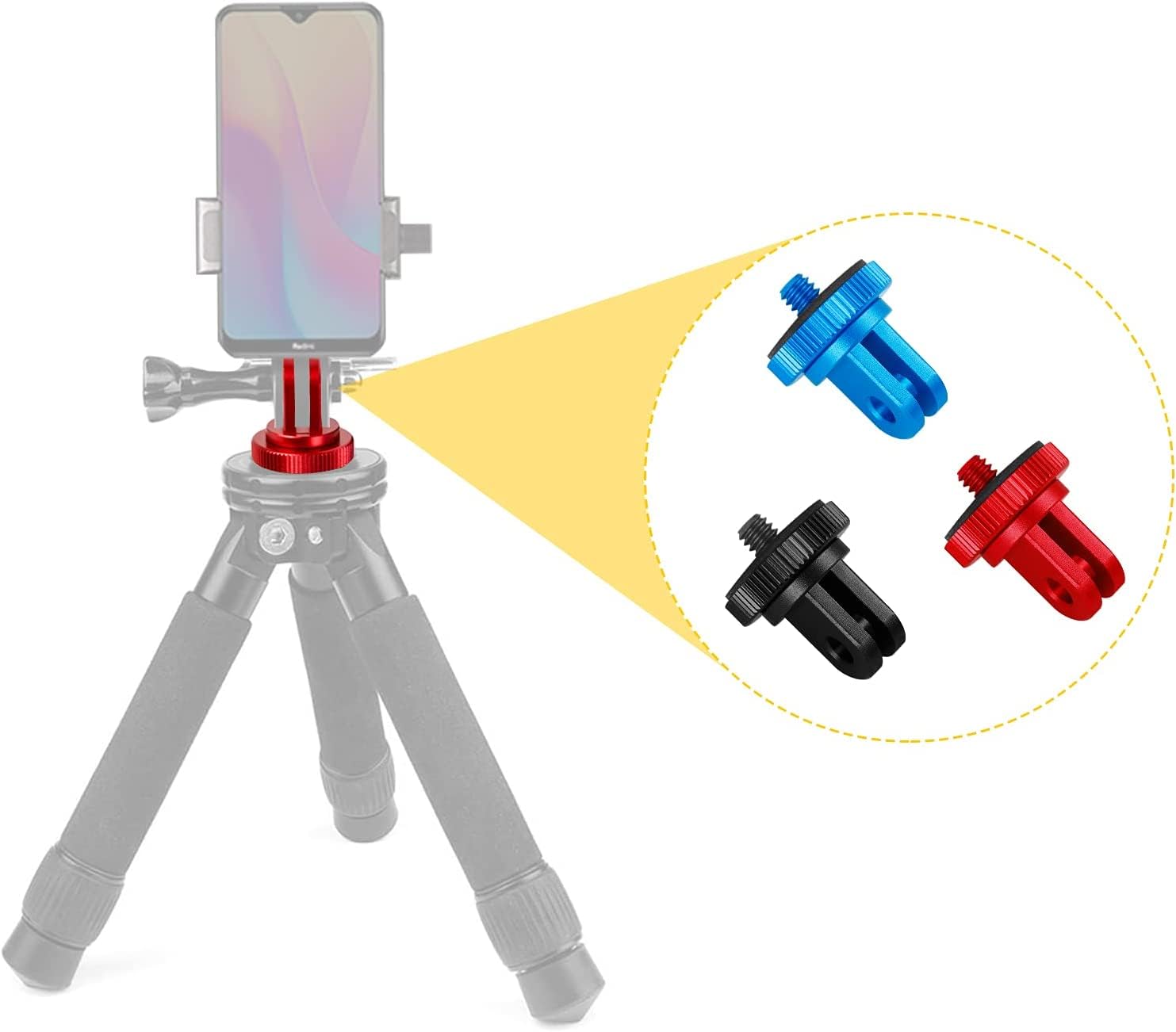 4 Adattatori Treppiede 1/4" - Compatibili Con Fotocamere, Smartphone E Action Cam - Foto 7