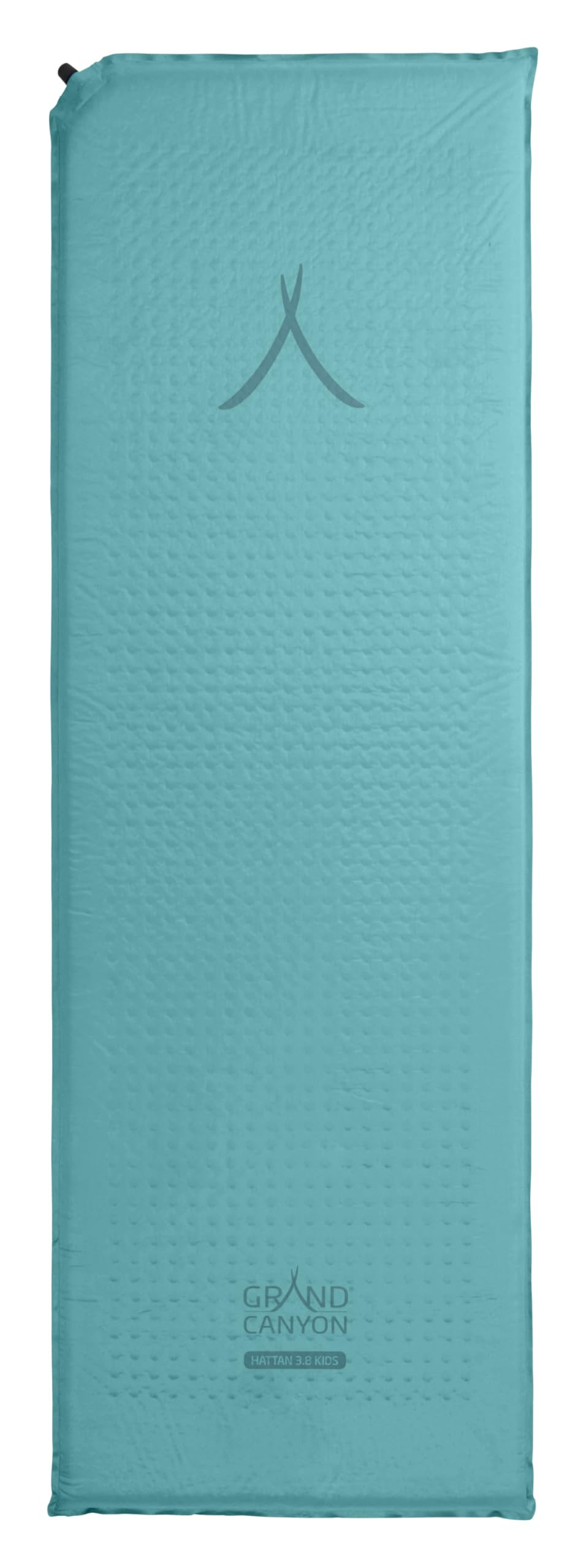 Grand Canyon HATTAN 3.8 KIDS - Tapis de camping autogonflant - 160x51x3,8cm - Meadowbrook (turquoise)